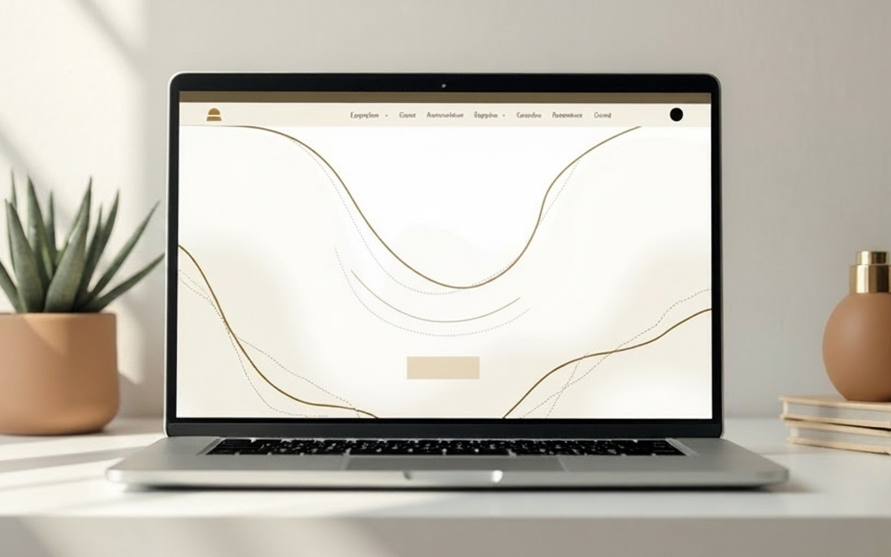 LUXASの信頼感重視デザイン実例 - 整ったホームページ制作モックアップ