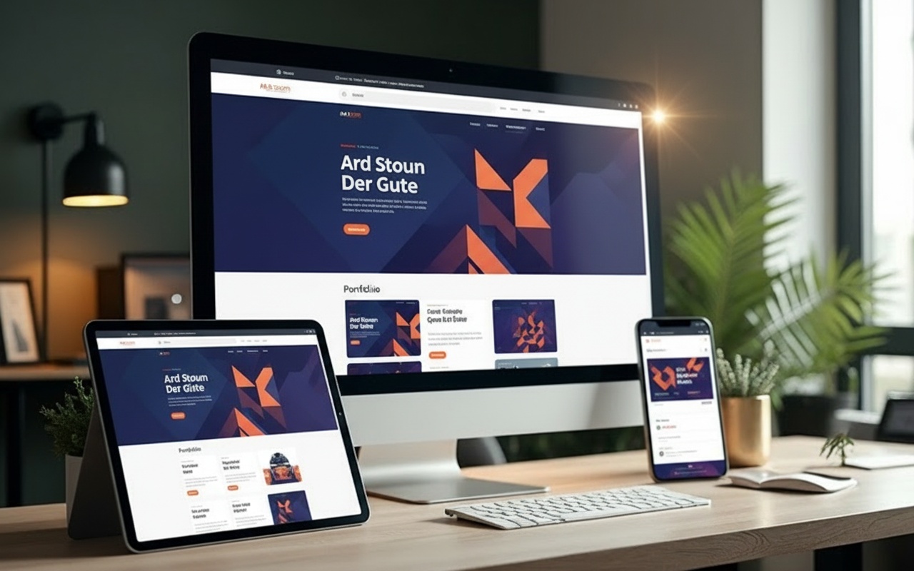 Custom website design displayed on a monitor — SEO-optimized sites for local businesses