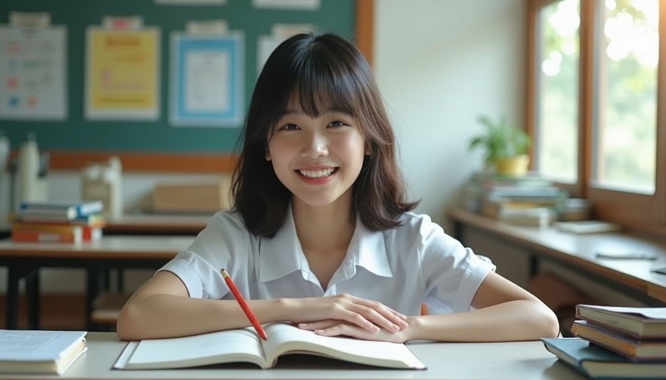 希望に満ちた受験生