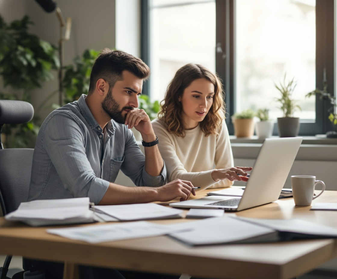 Small business owners working together