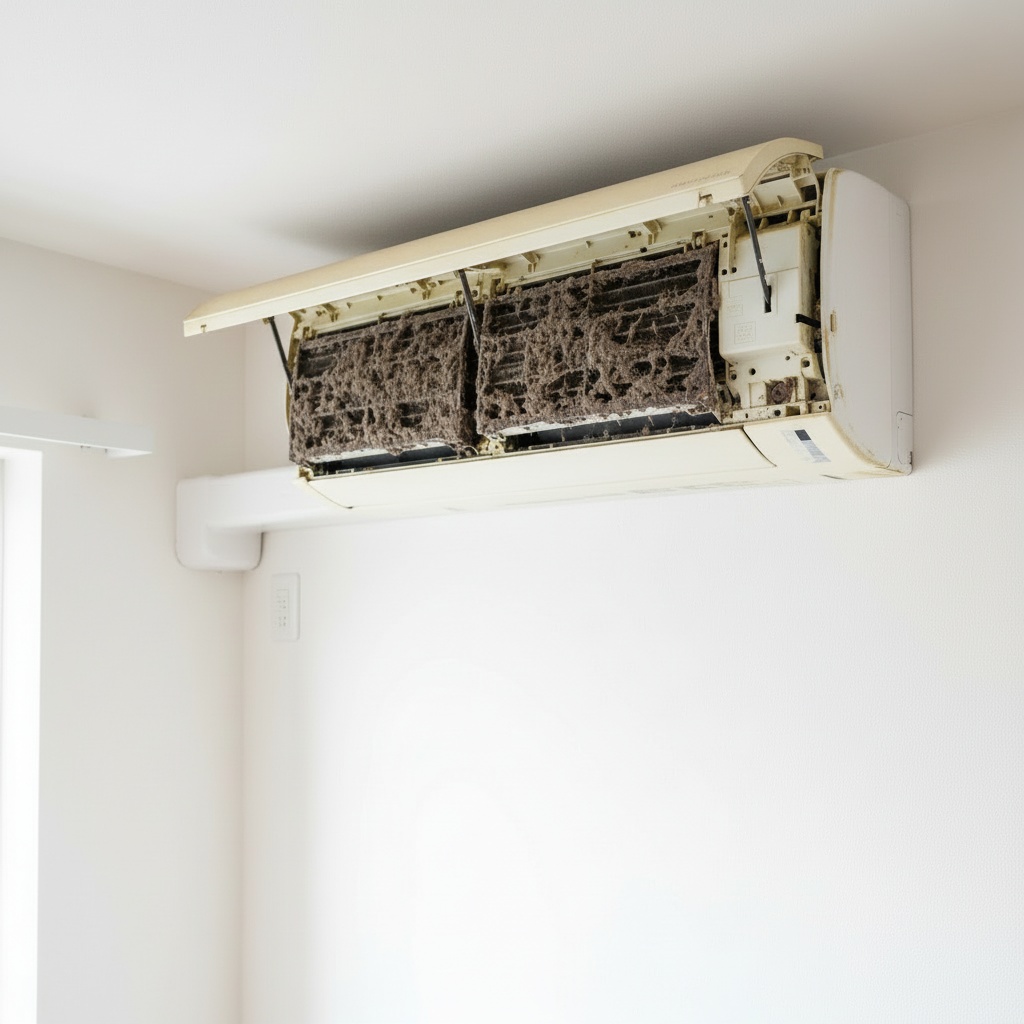 エアコン内部クリーニング ビフォー