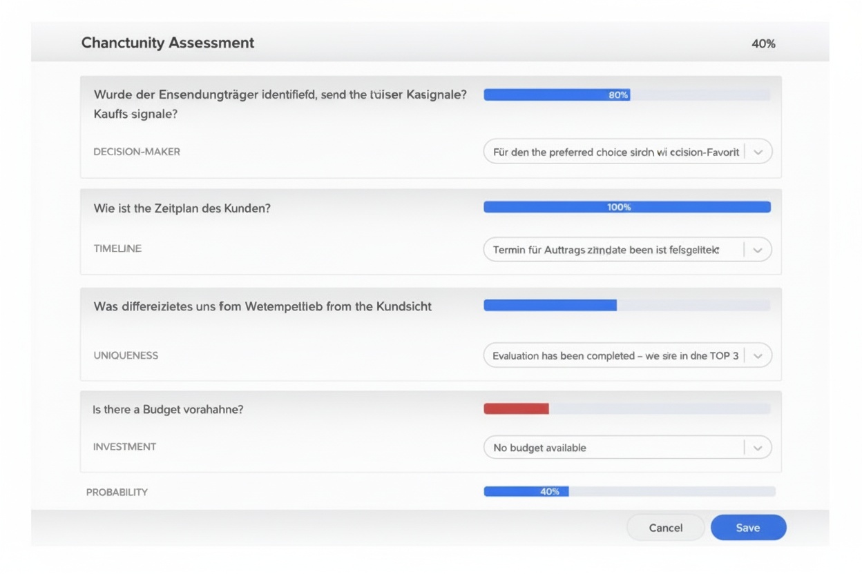 SELLSATION Chancenmanagement – Wahrscheinlichkeitsberechnung