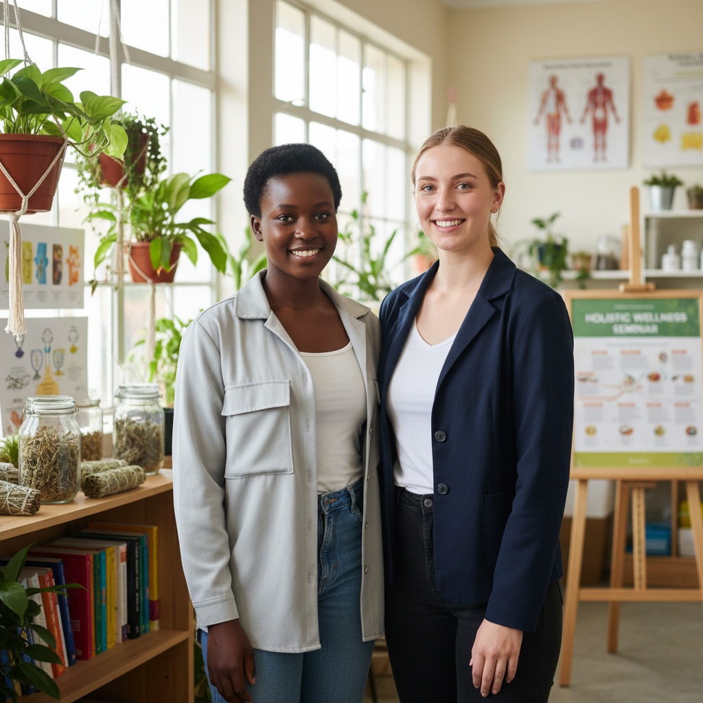 Students in natural health training