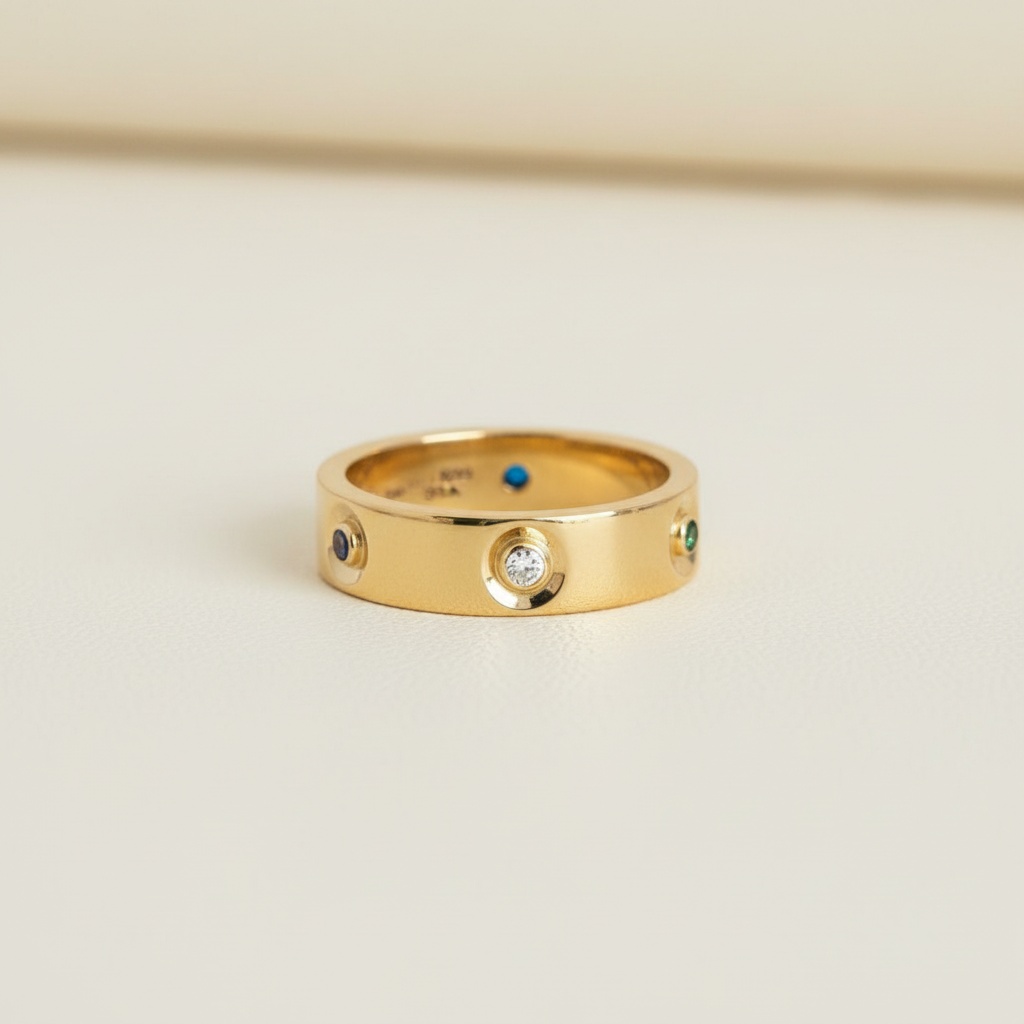 Anillo Modelo Cartier de Colores