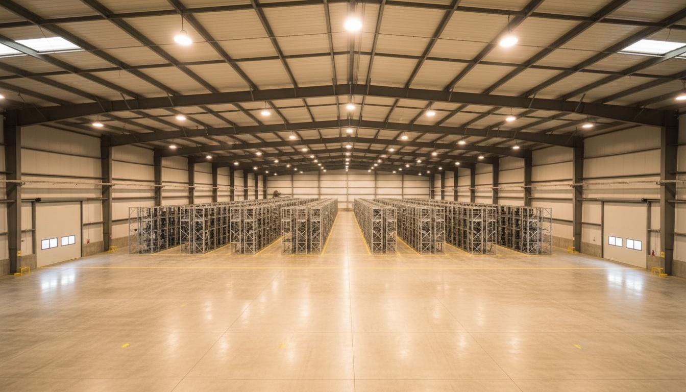 储能电池仓库背景