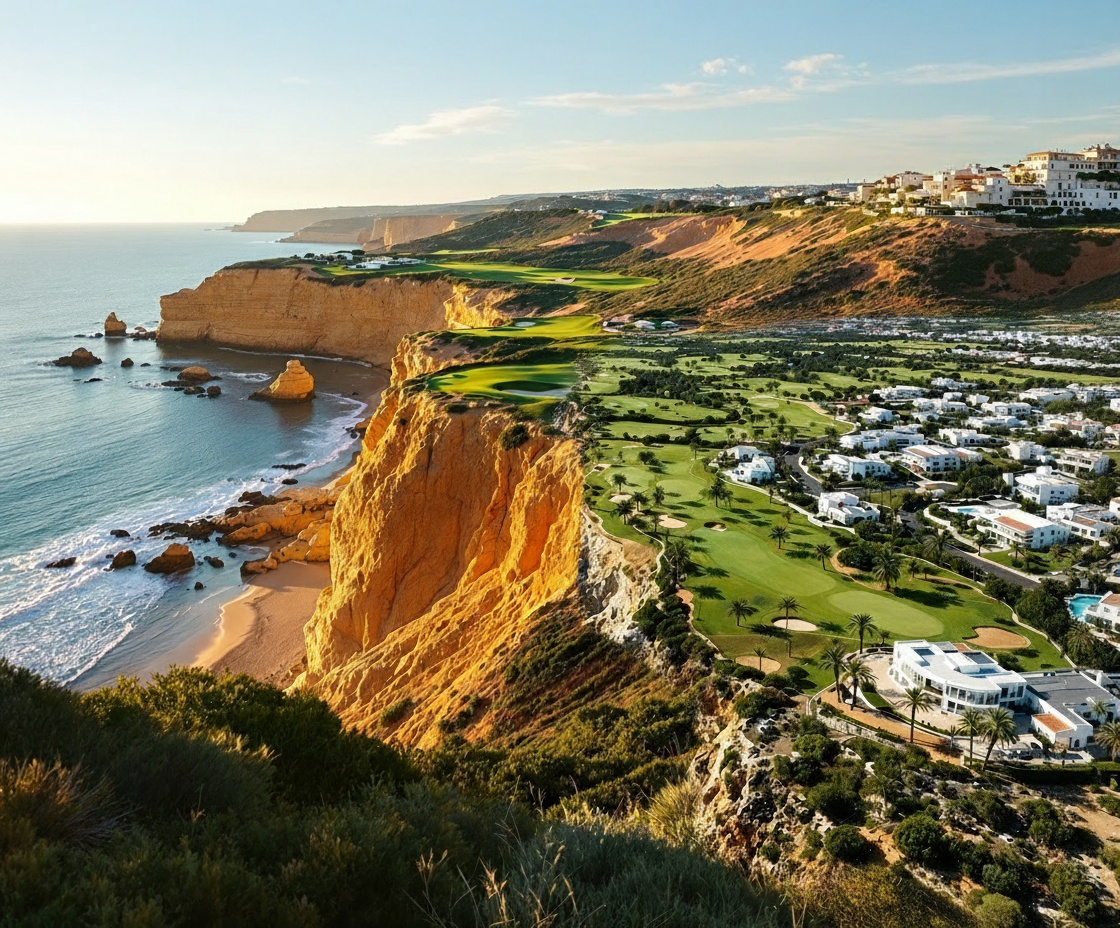 The Algarve — Portugal · Continental Escapes Algarve Portugal cliffside terrace — Mediterranean lifestyle