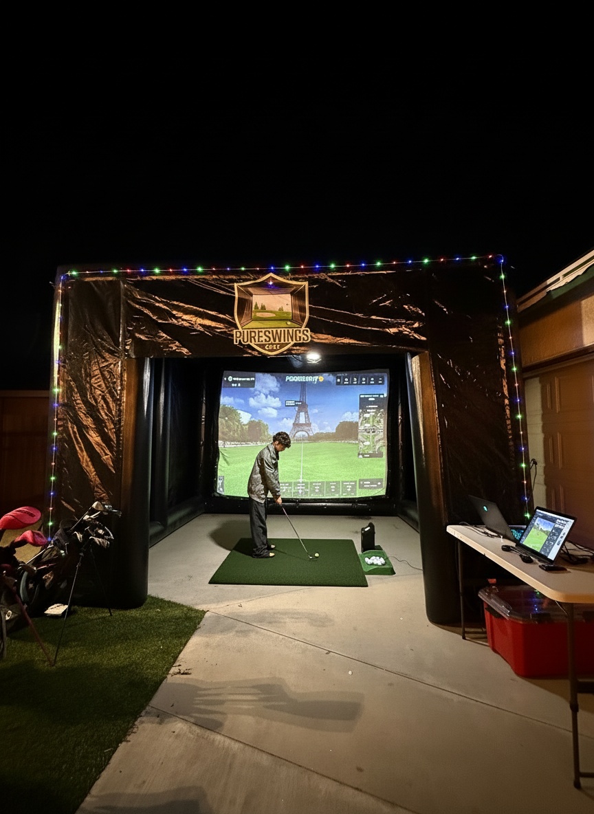 Indoor Outdoor Golf Simulator Rental LA OC Events