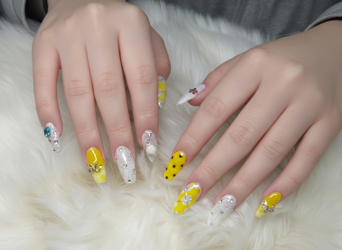 イエローポップ × クリスタルアクセント