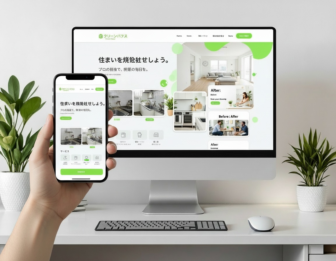 シンプルホワイト スマホ表示