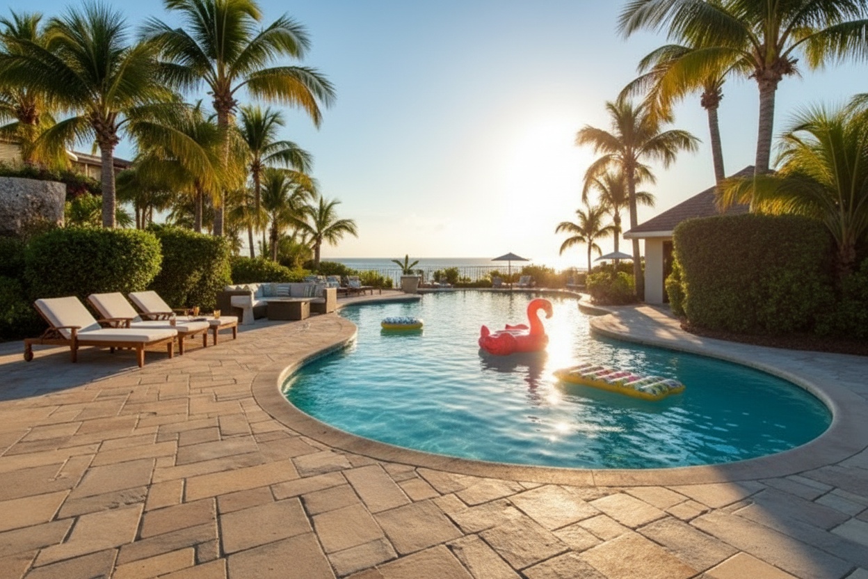 Pool deck pavers Siesta Key FL