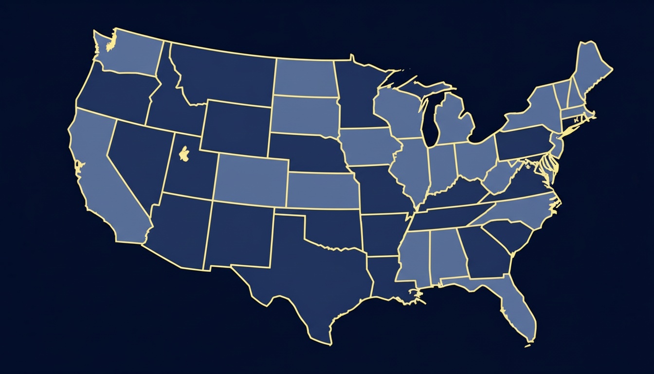 US Commercial Insurance Recruiting Coverage Map