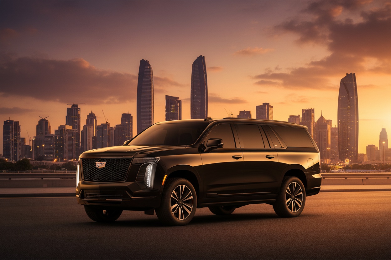 Royal Road Limousine - Black Cadillac Escalade Abu Dhabi
