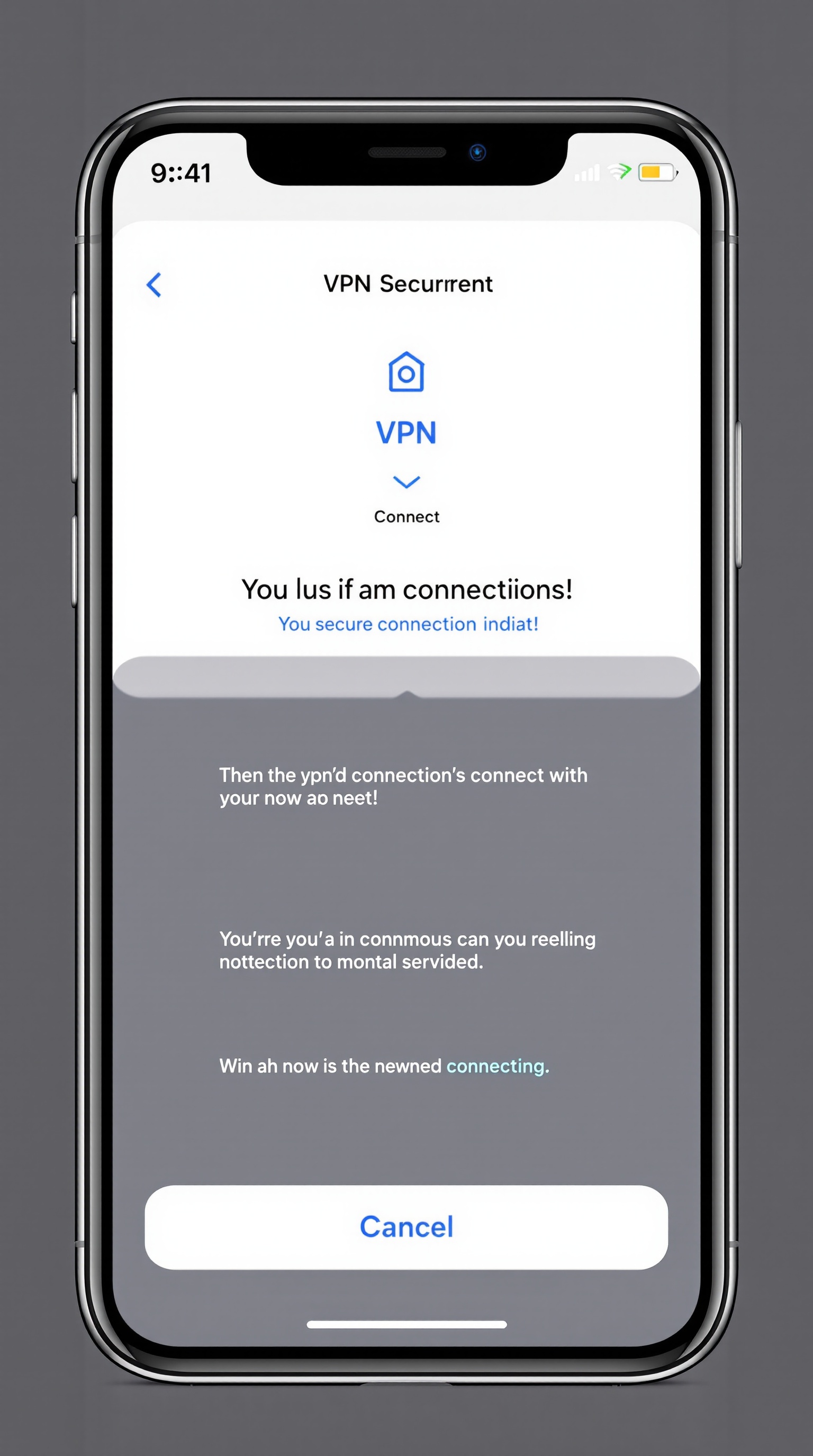 VPN Connection Screen