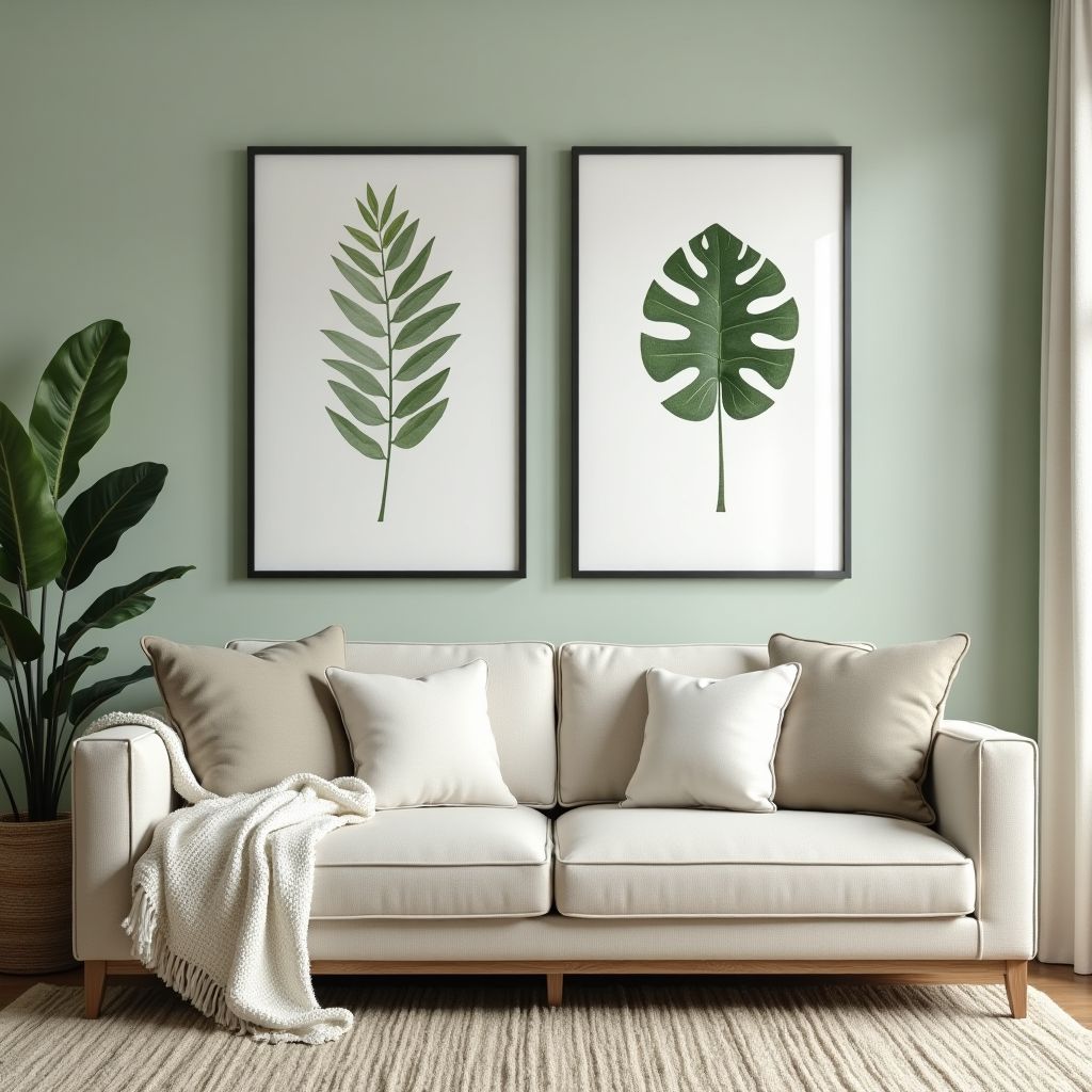 Stupell Industries Botanical Leaves Framed Wall Art (Set of 3)