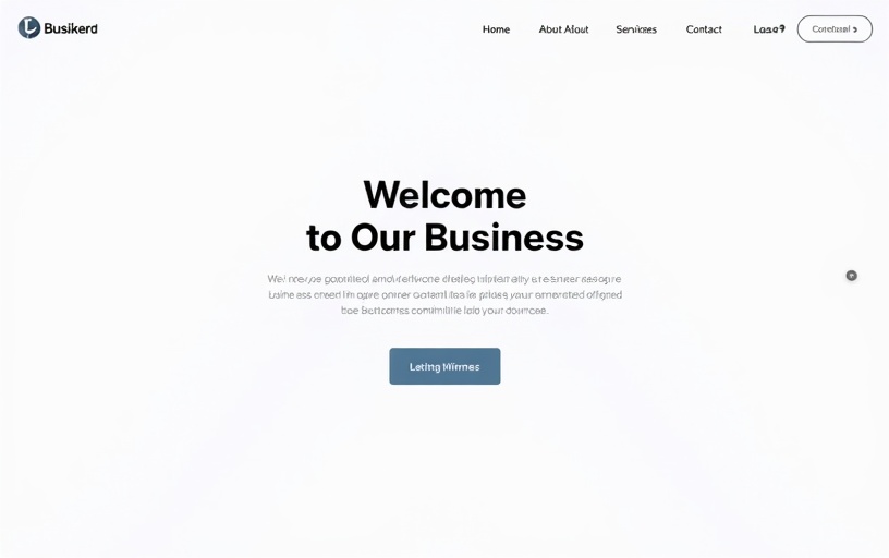 Typical AI website builder output