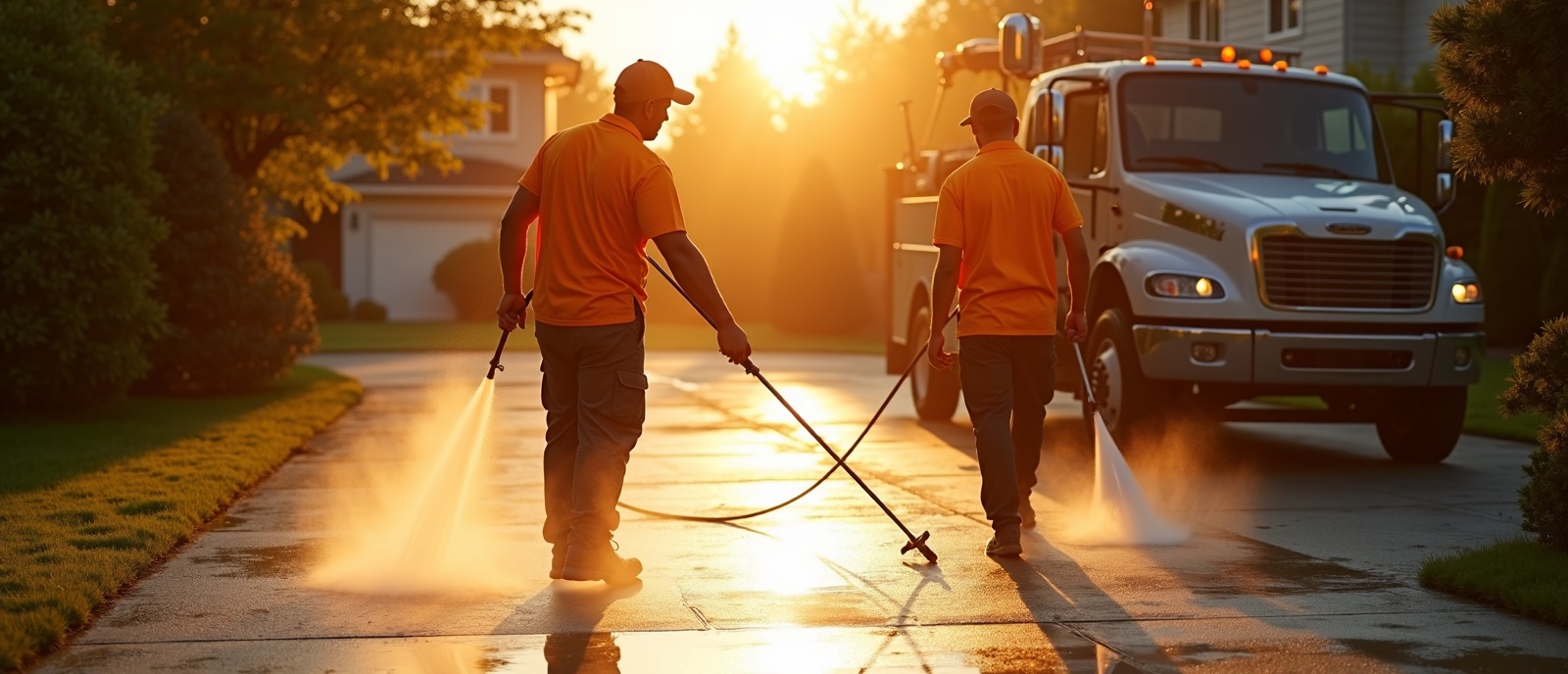 ClearEdge Pressure Washing crew at work in Northern California