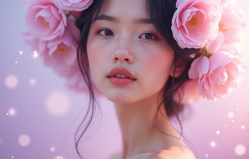 AI generated feminine portrait