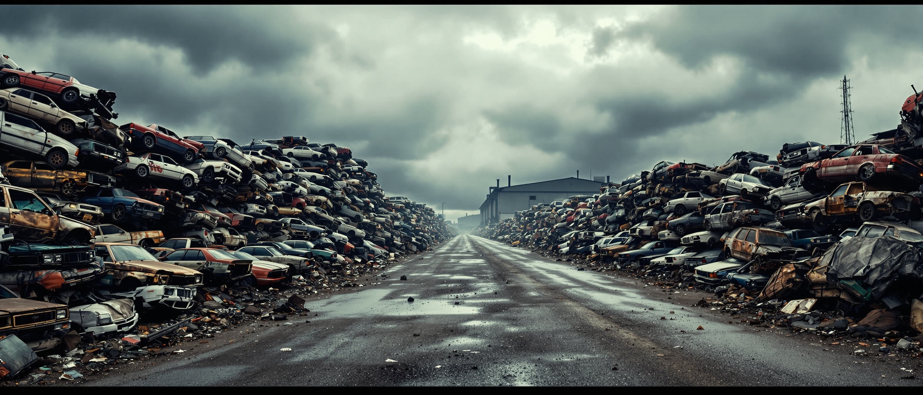 Scrap car removal facility
