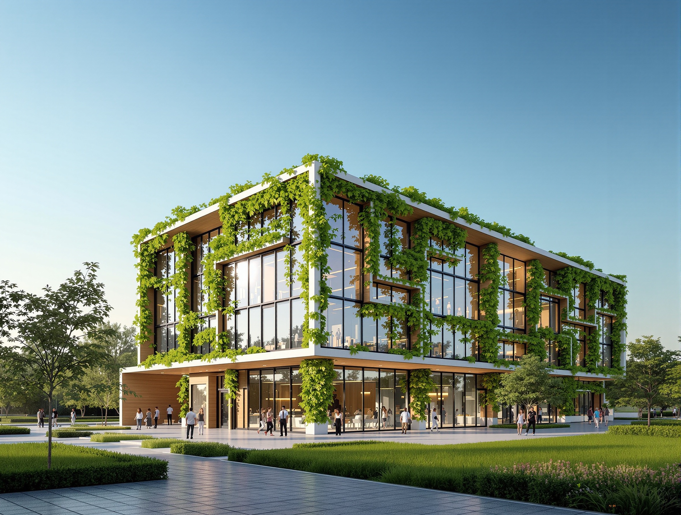 Bâtiment tertiaire moderne