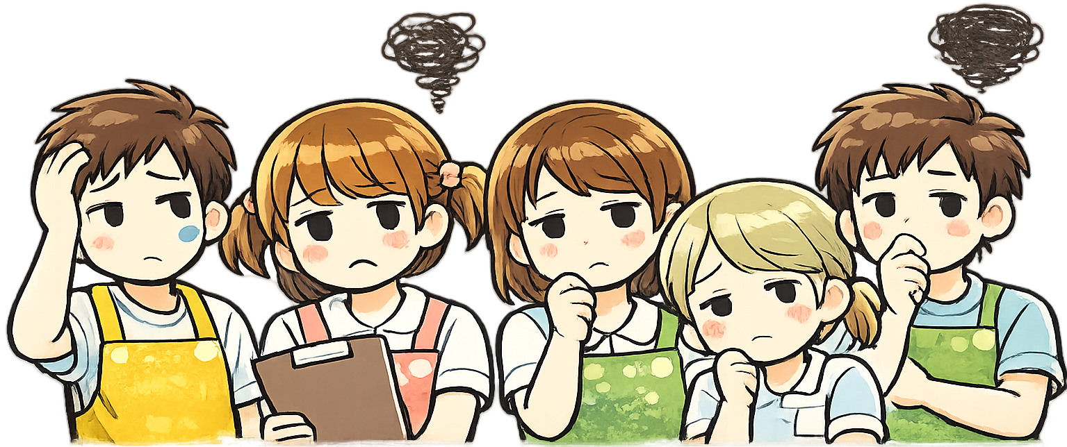 登録を迷っている保育士たち