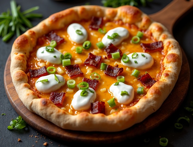 Pierogi Pizza at Happy's Eatery