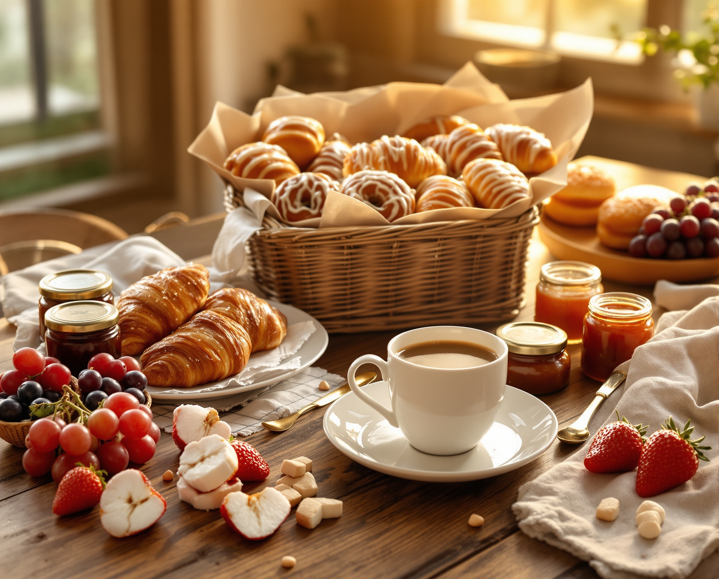 Cesta Café Donuts