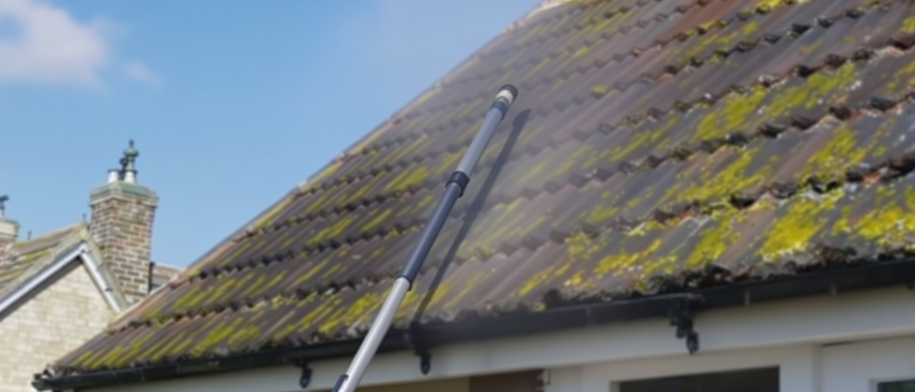 Roof Cleaning From Ground Yorkshire