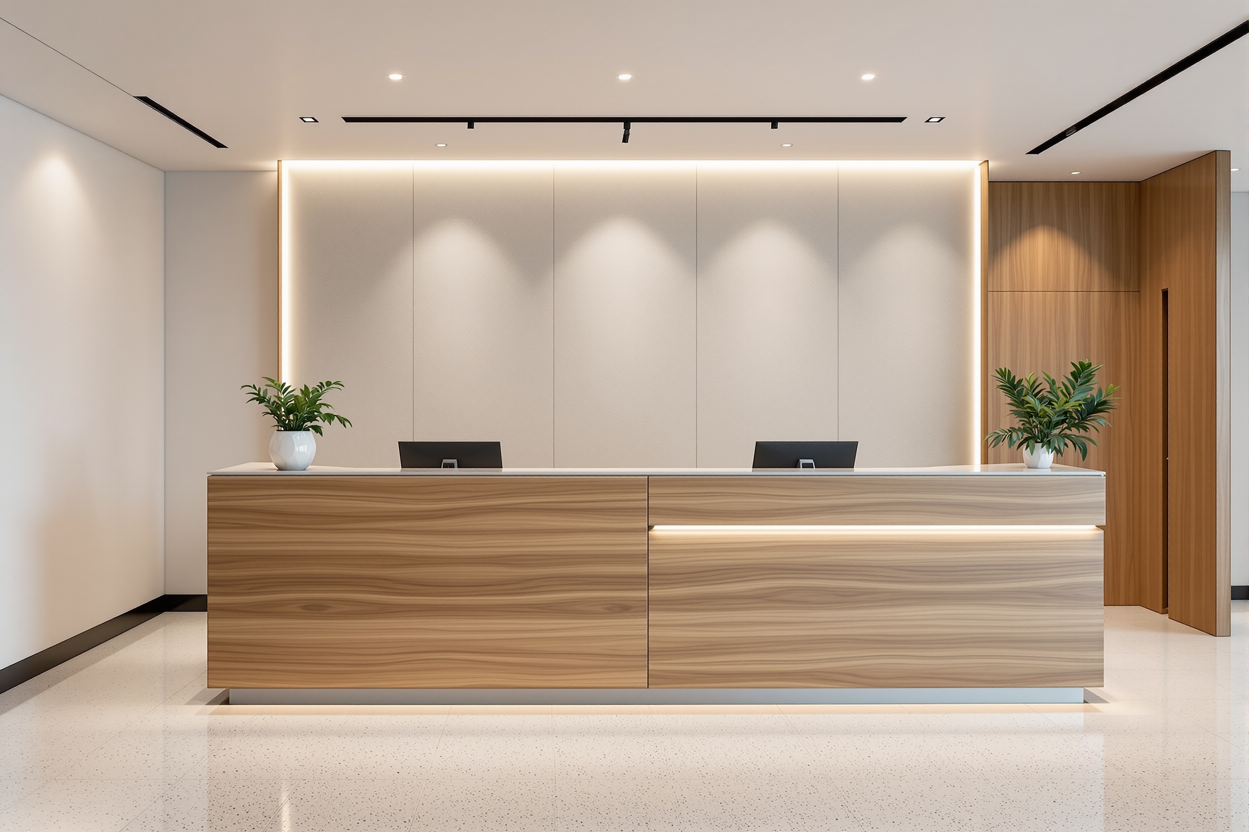 Modern Office Reception Counter