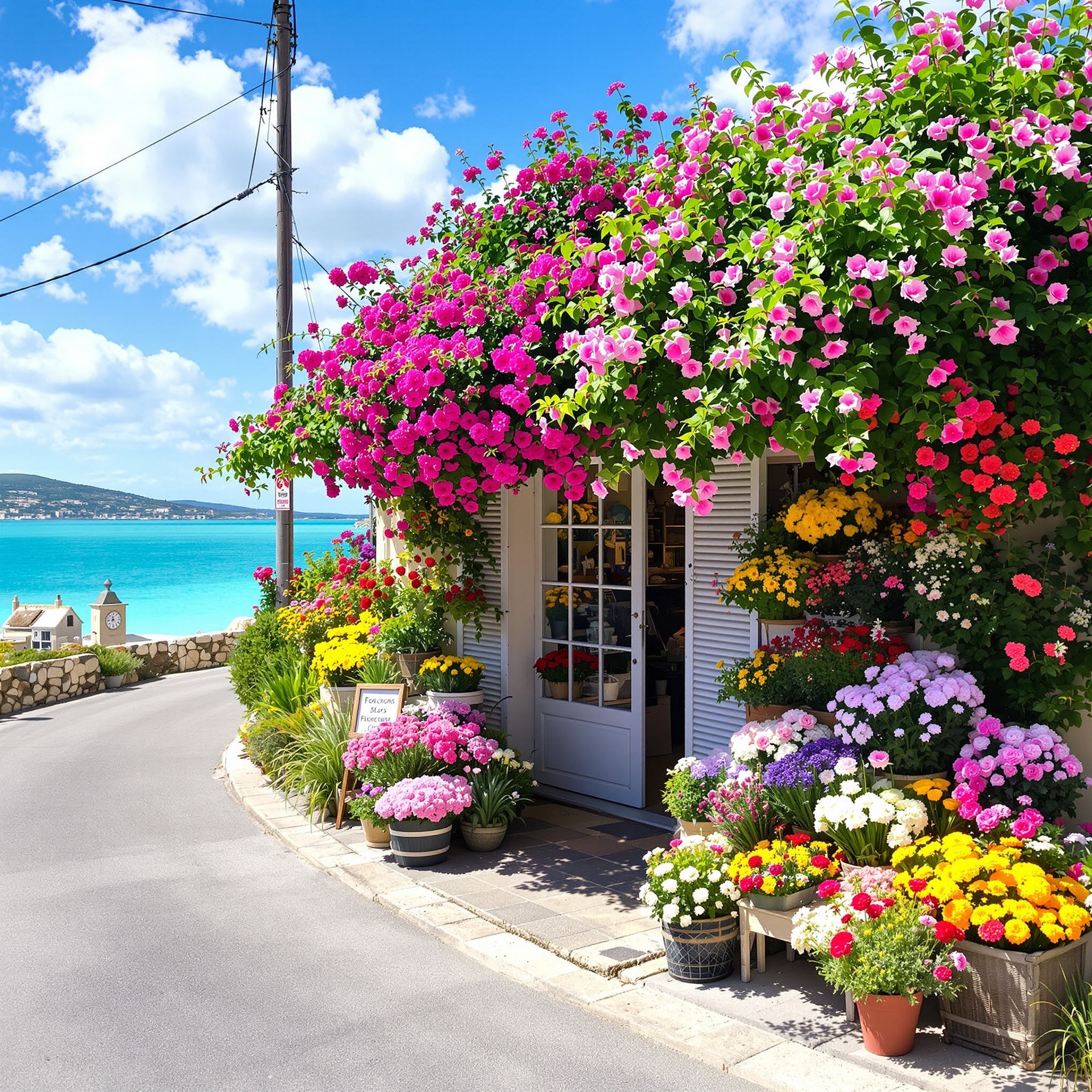 Boutique fleuriste Mèze – photo intérieure 1