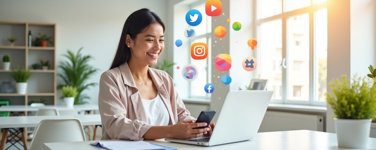 Gestão de redes sociais profissional