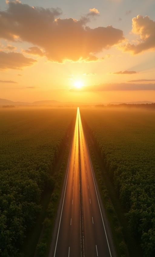 Estrada rodovia agricola