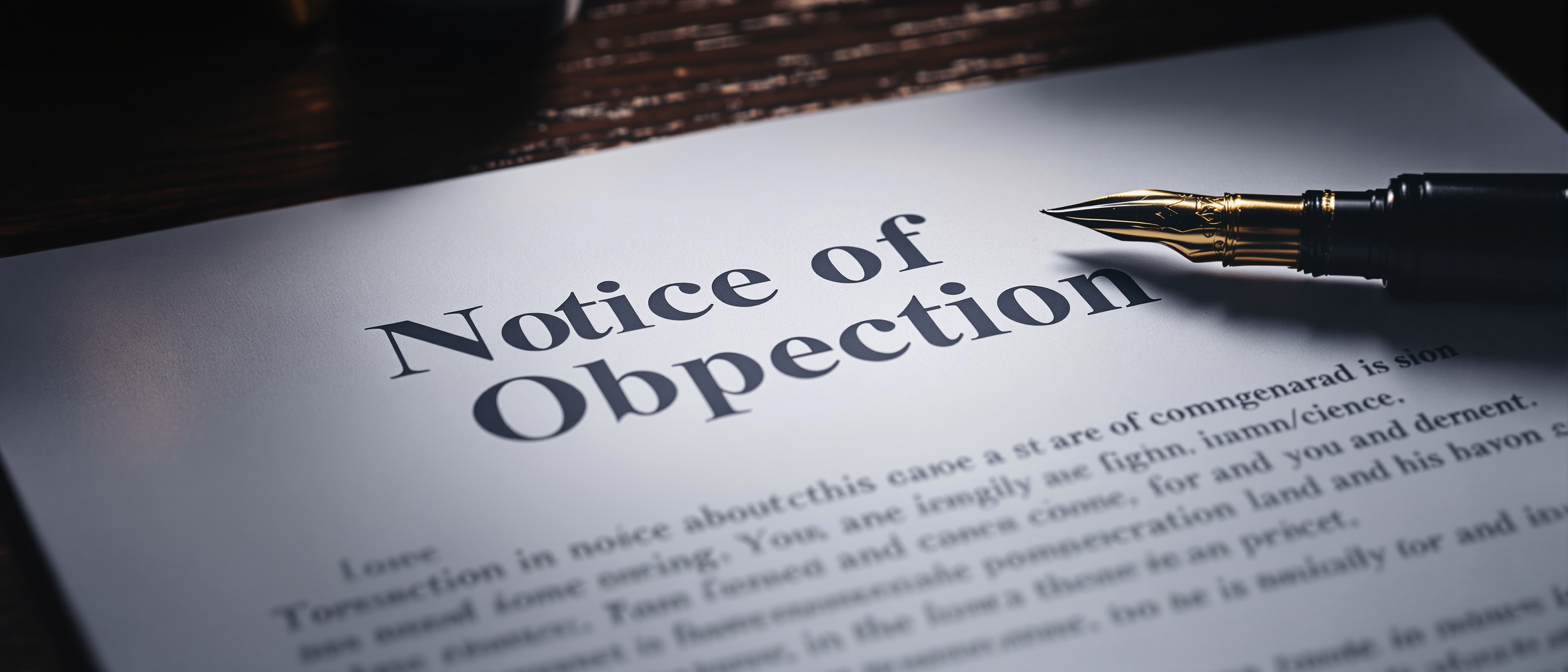 Notice of Objection - Estate Litigation