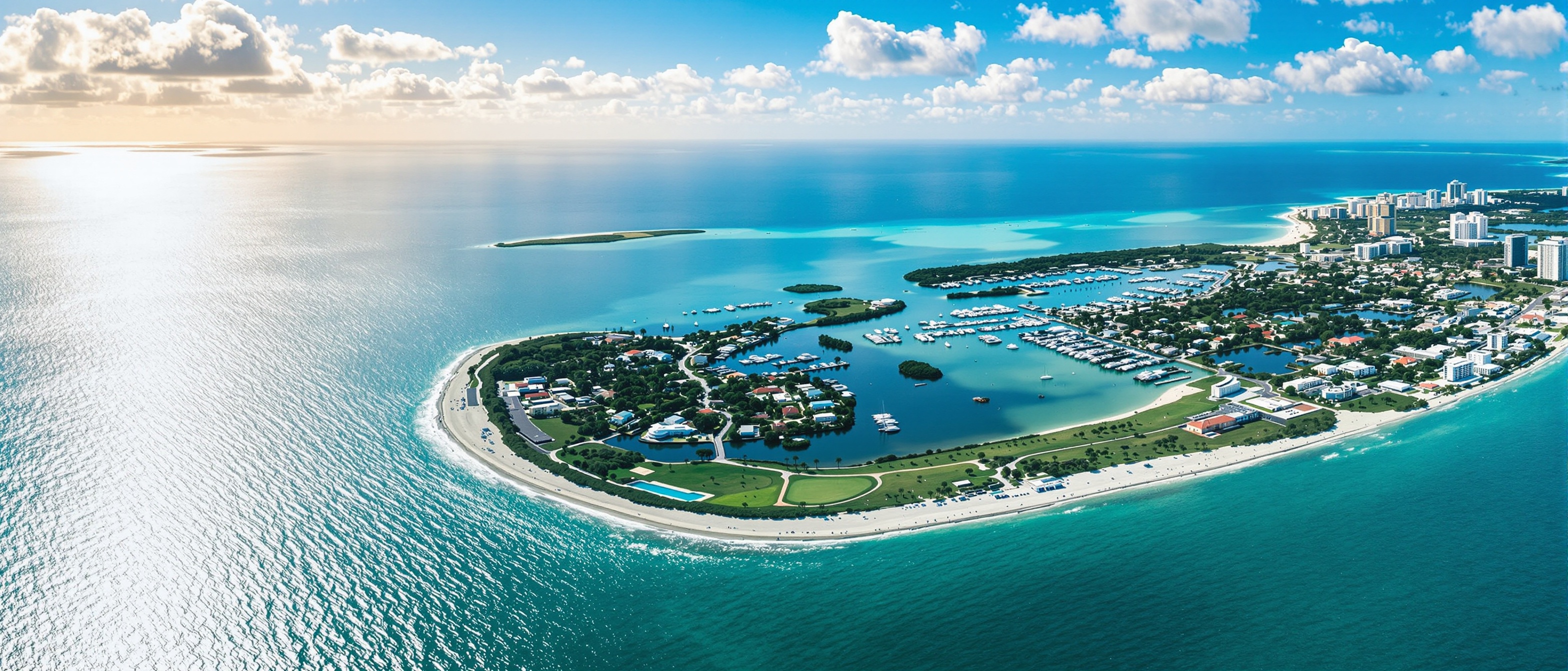 Sarasota County Florida - Gulf Coast barrier islands, Sarasota Bay and Venice Island