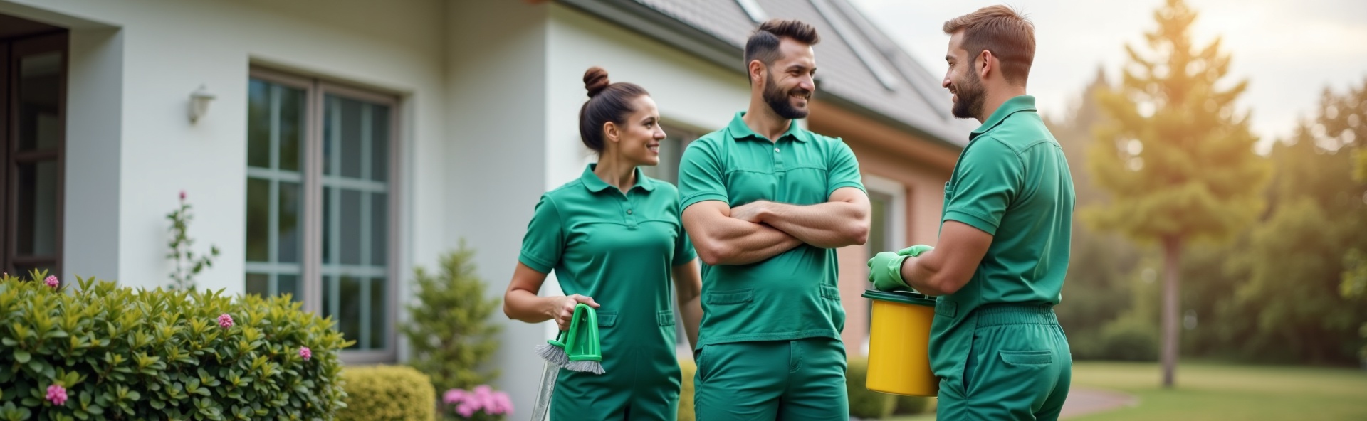 Equipo profesional de limpieza