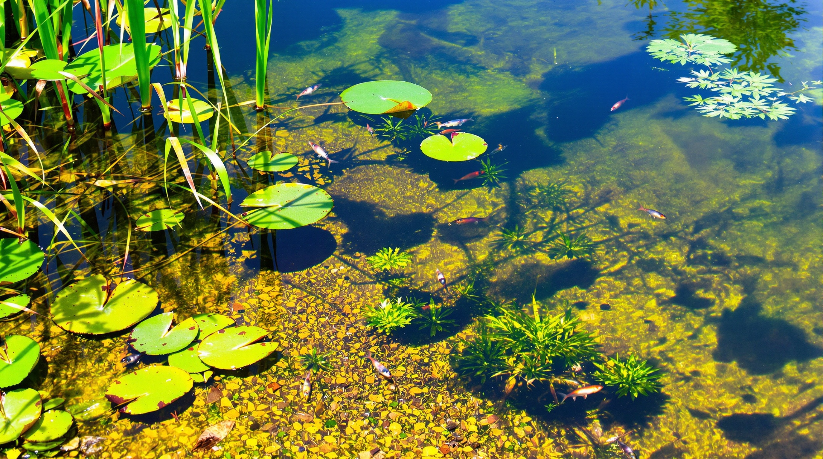 Shallow Weeds & Lily Pads