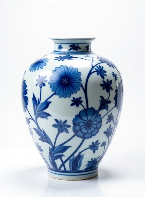 청화백자 고미술 경매 청화백자