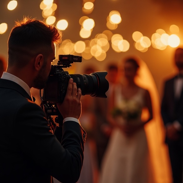 Fotógrafo profesional capturando momentos