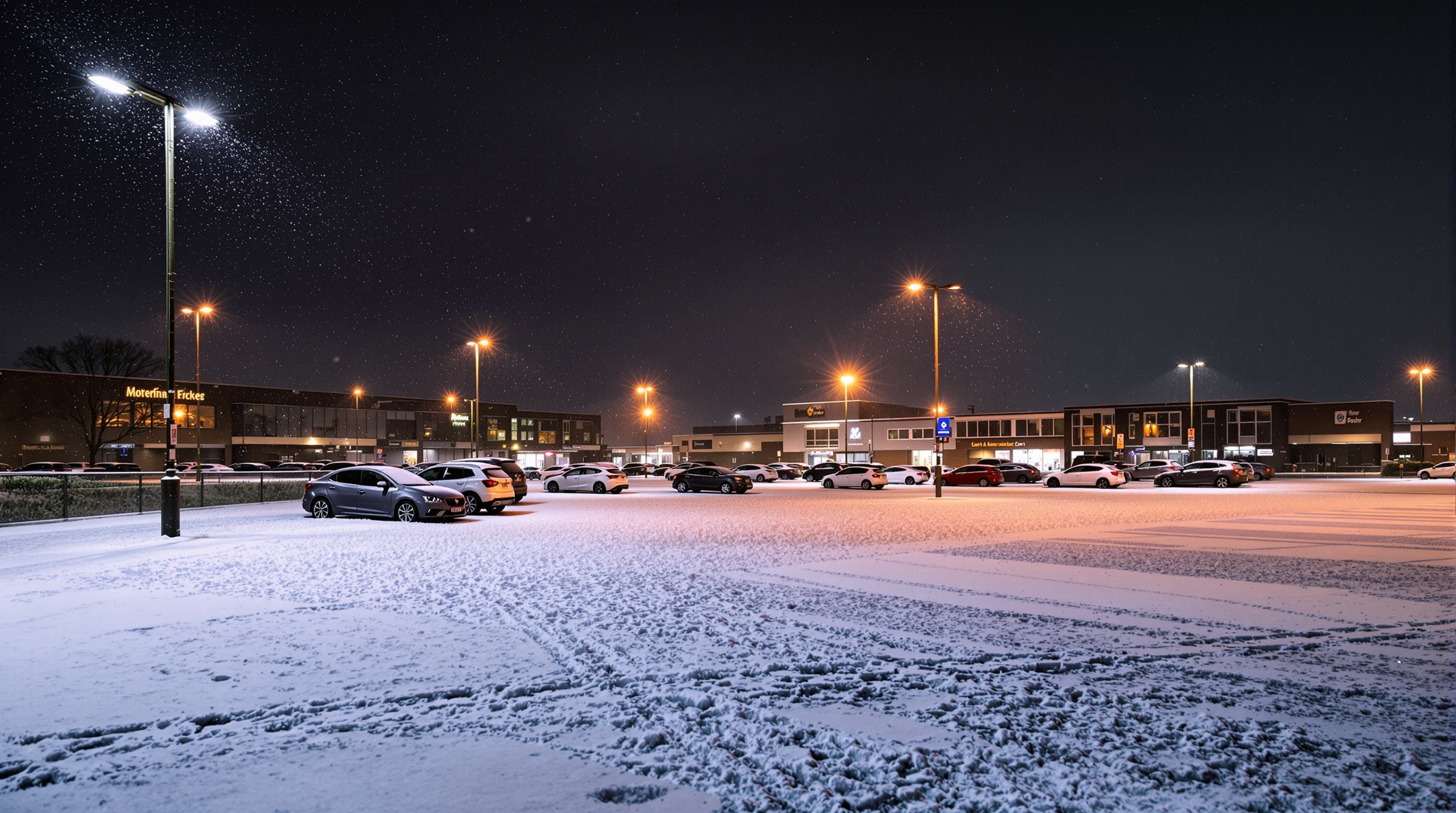 Commercial gritting truck in operation