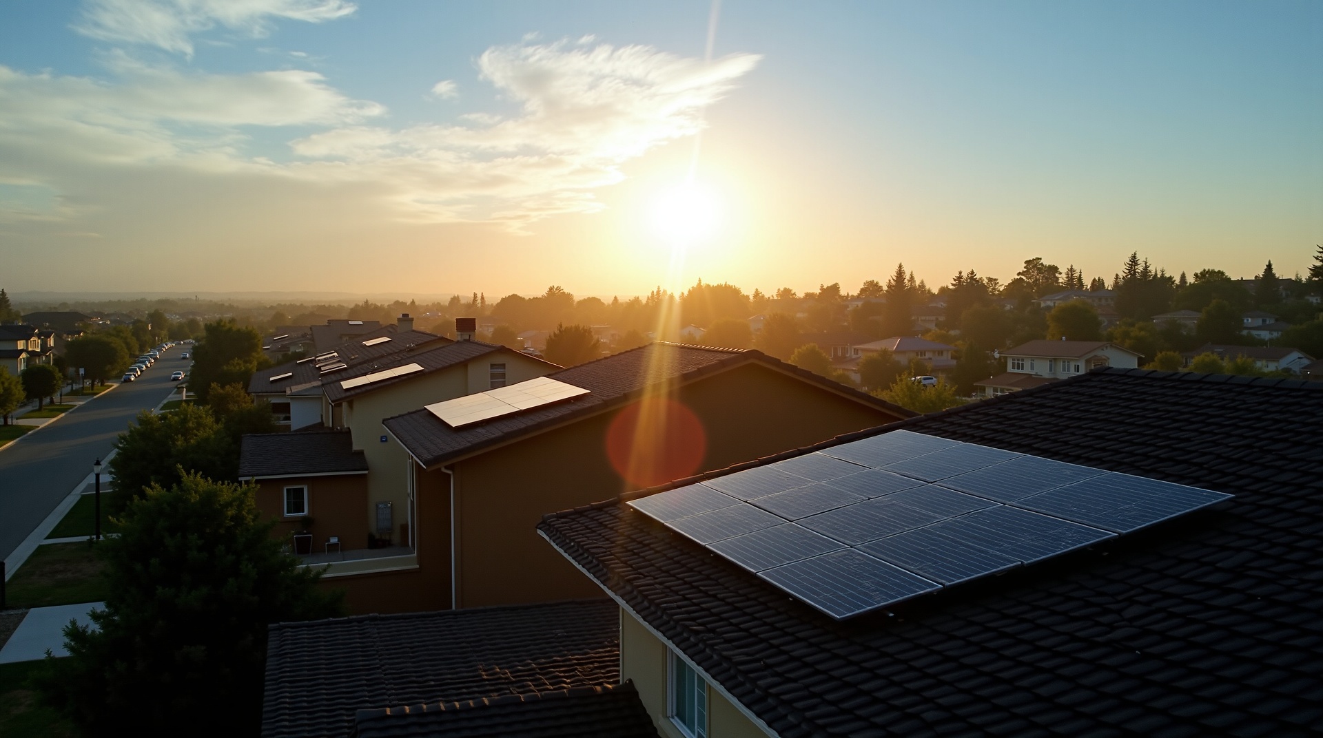 California homes with solar panels
