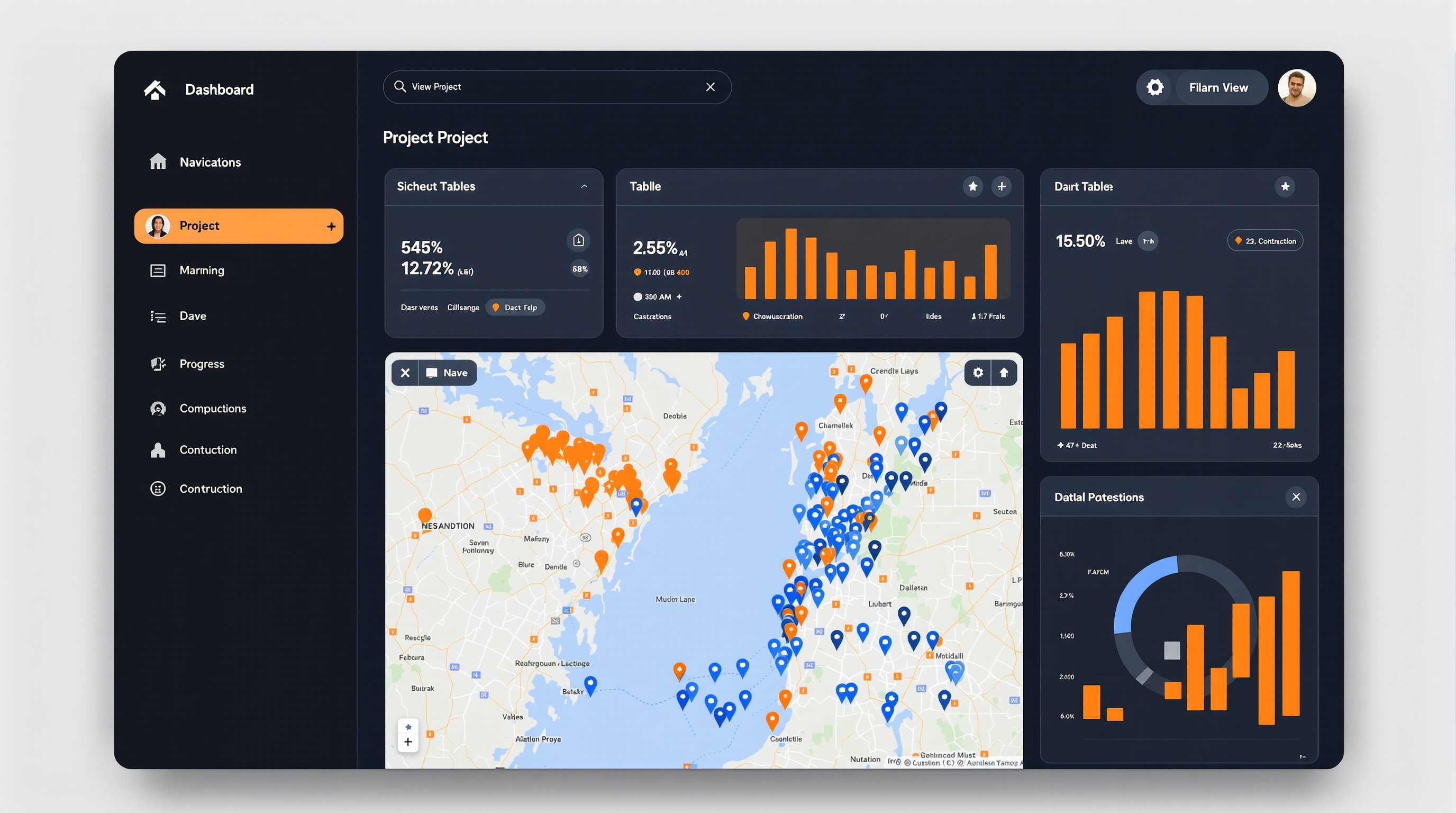 Painel PDCA Conecta em demonstracao