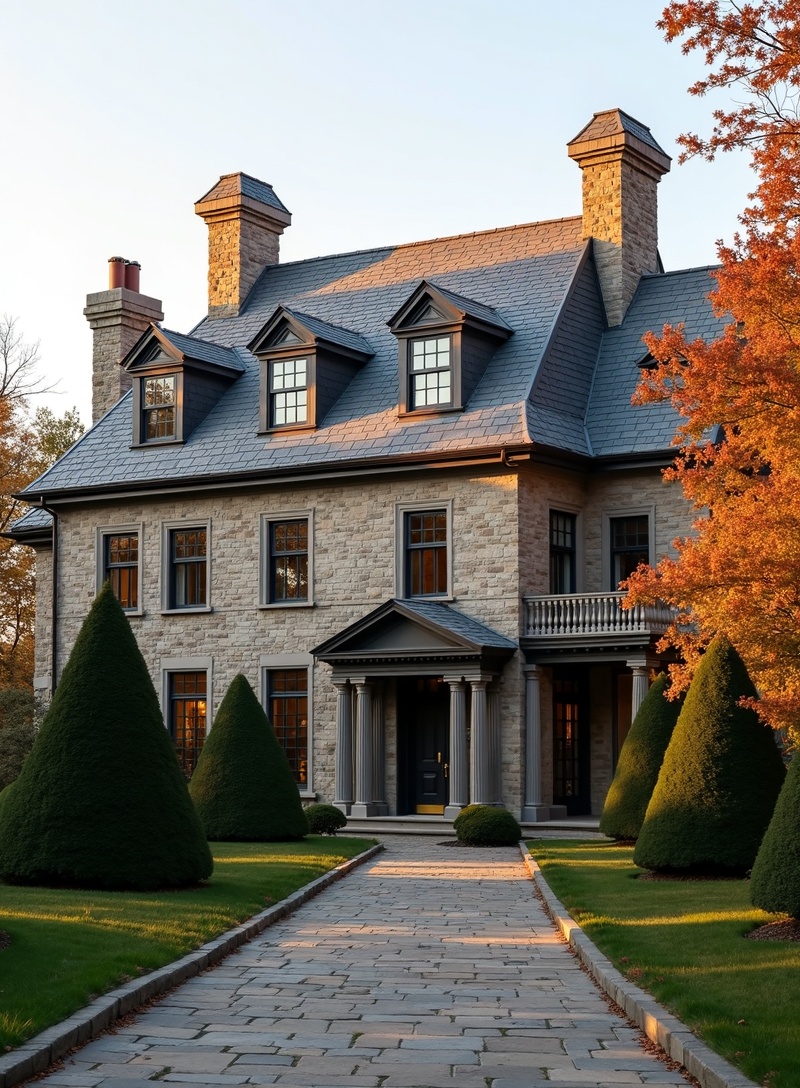 Heritage Roofing luxury estate with slate roof