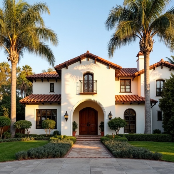 Spanish style California home