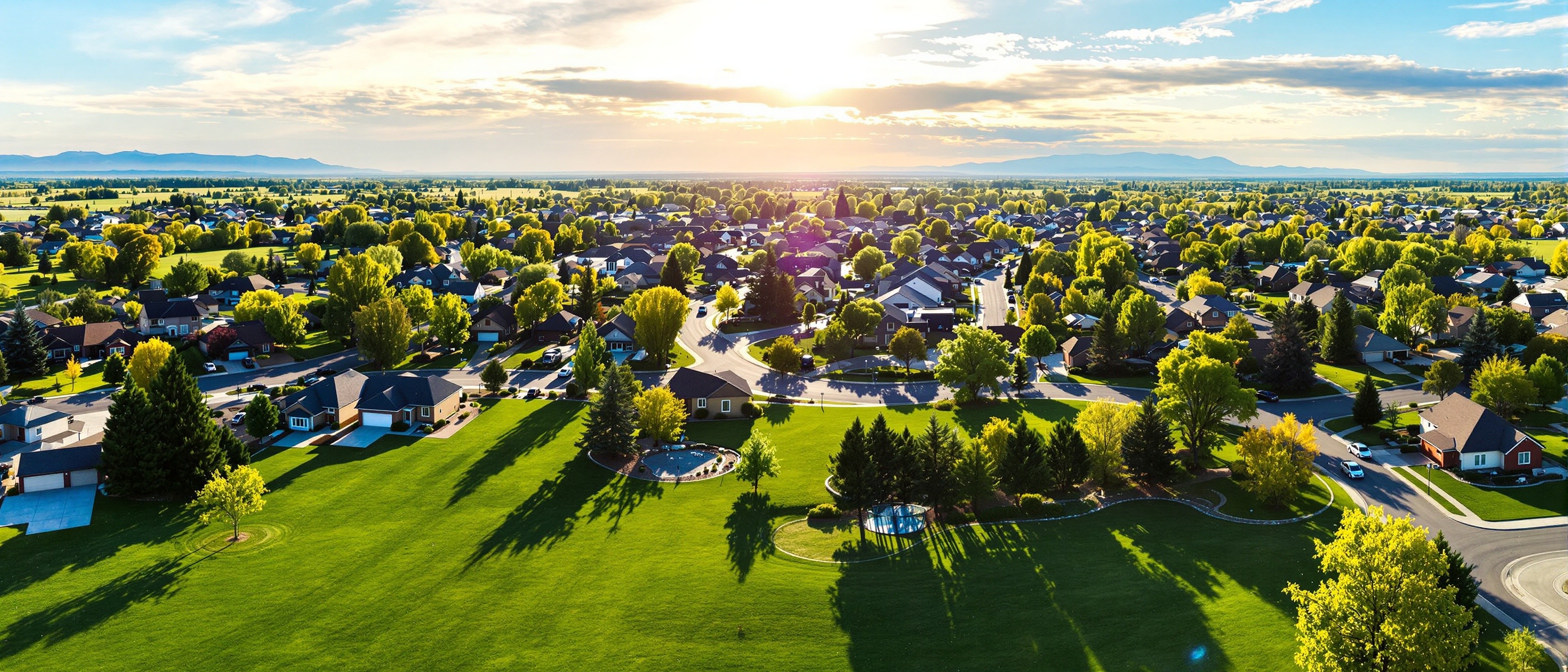 Beautiful Idaho Falls neighborhood