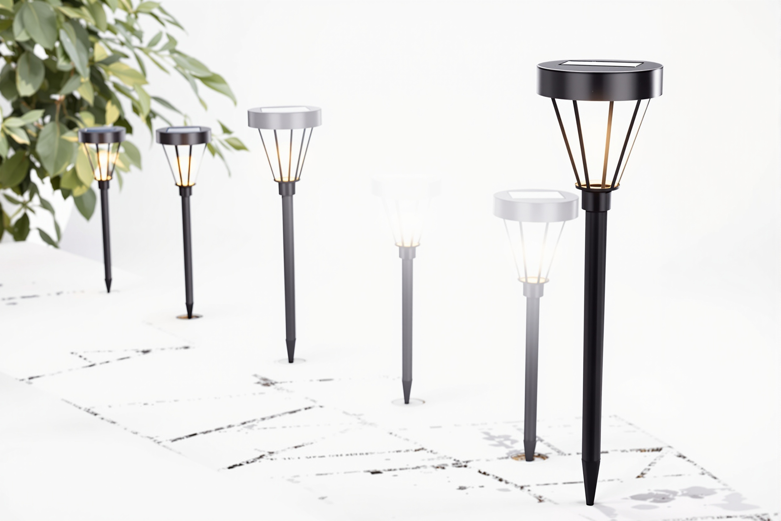 Solar Path Lights Set