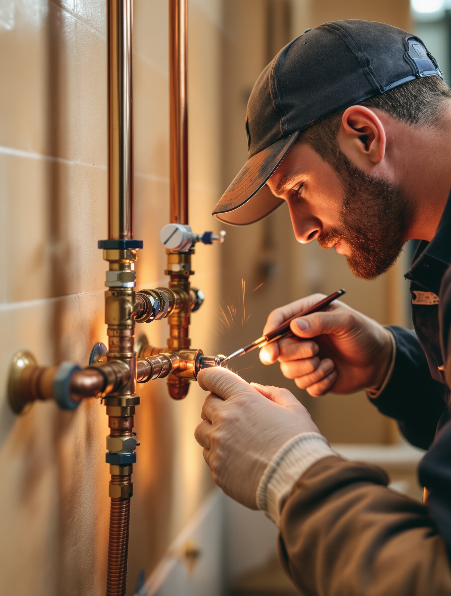 Trabajo profesional de fontanería Edison