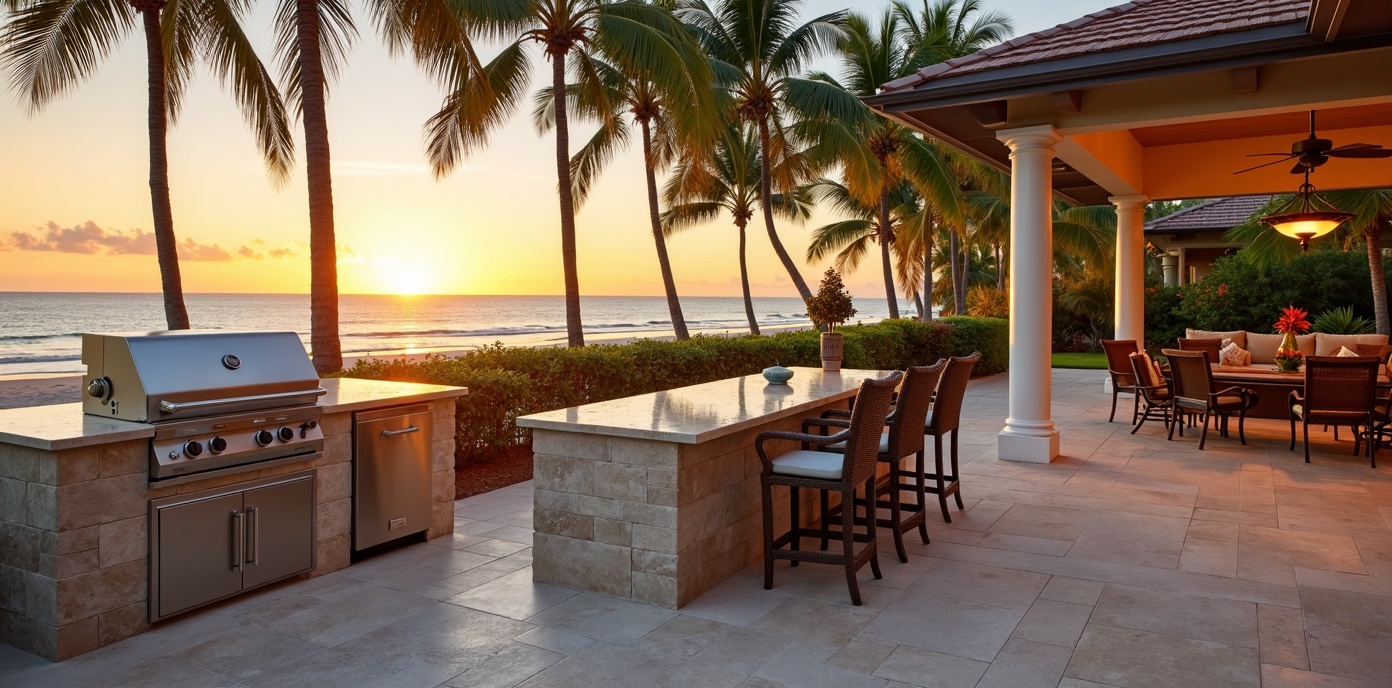 Outdoor kitchen installation in Bradenton Beach FL