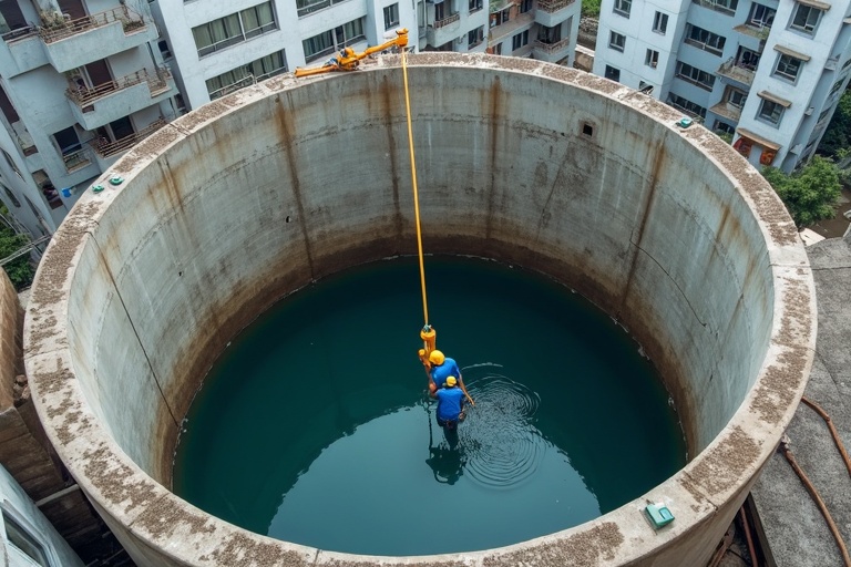新北市林口區社區水塔清洗