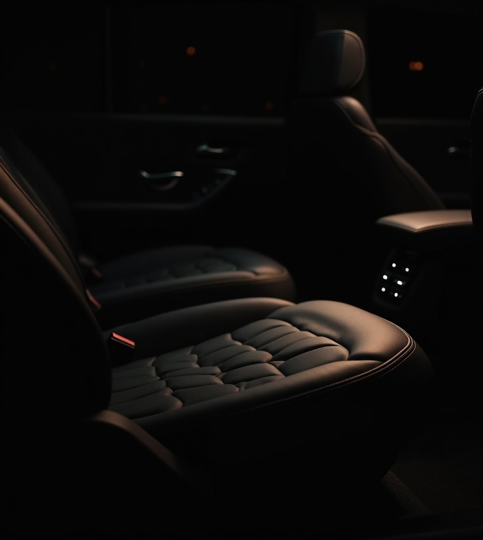 Luxury car interior detail