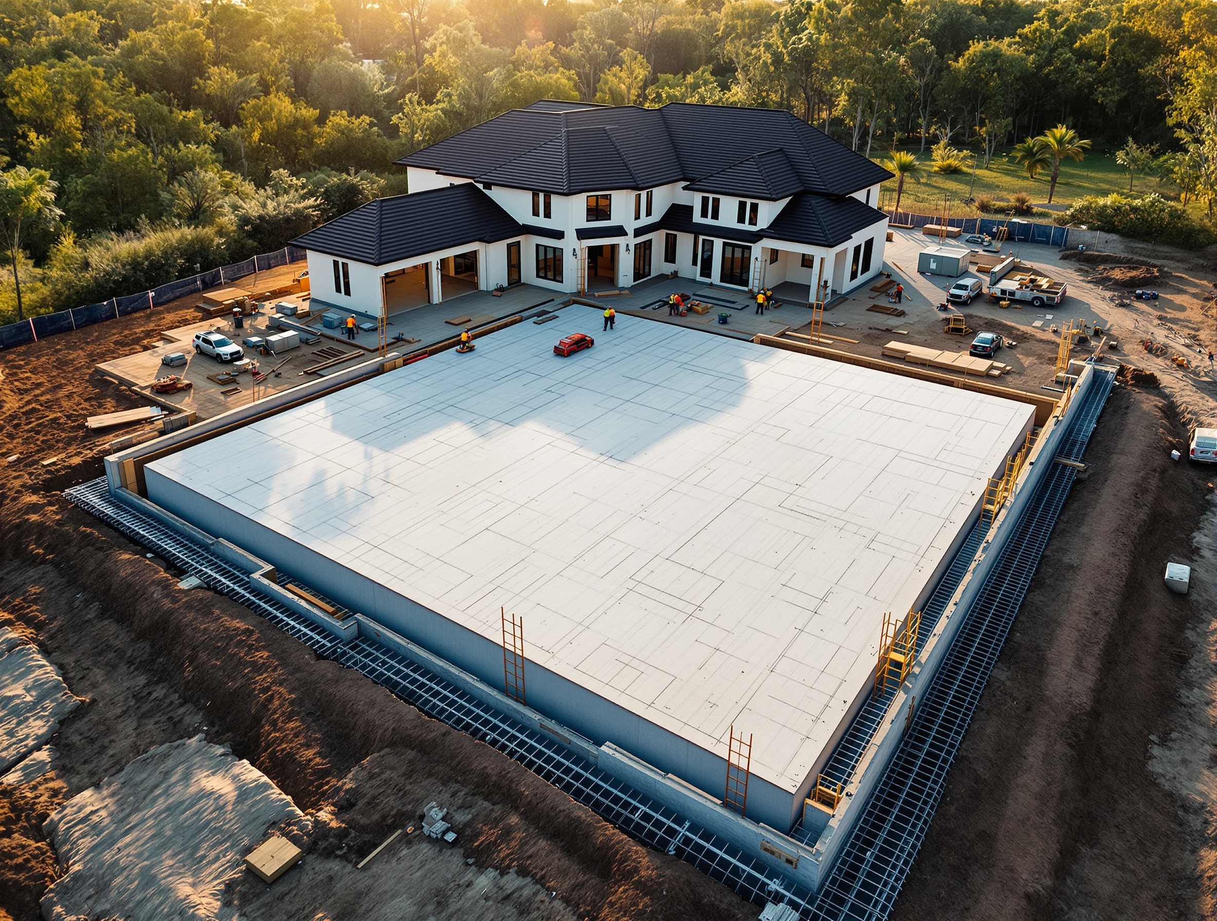 Apex Concrete residential foundation project