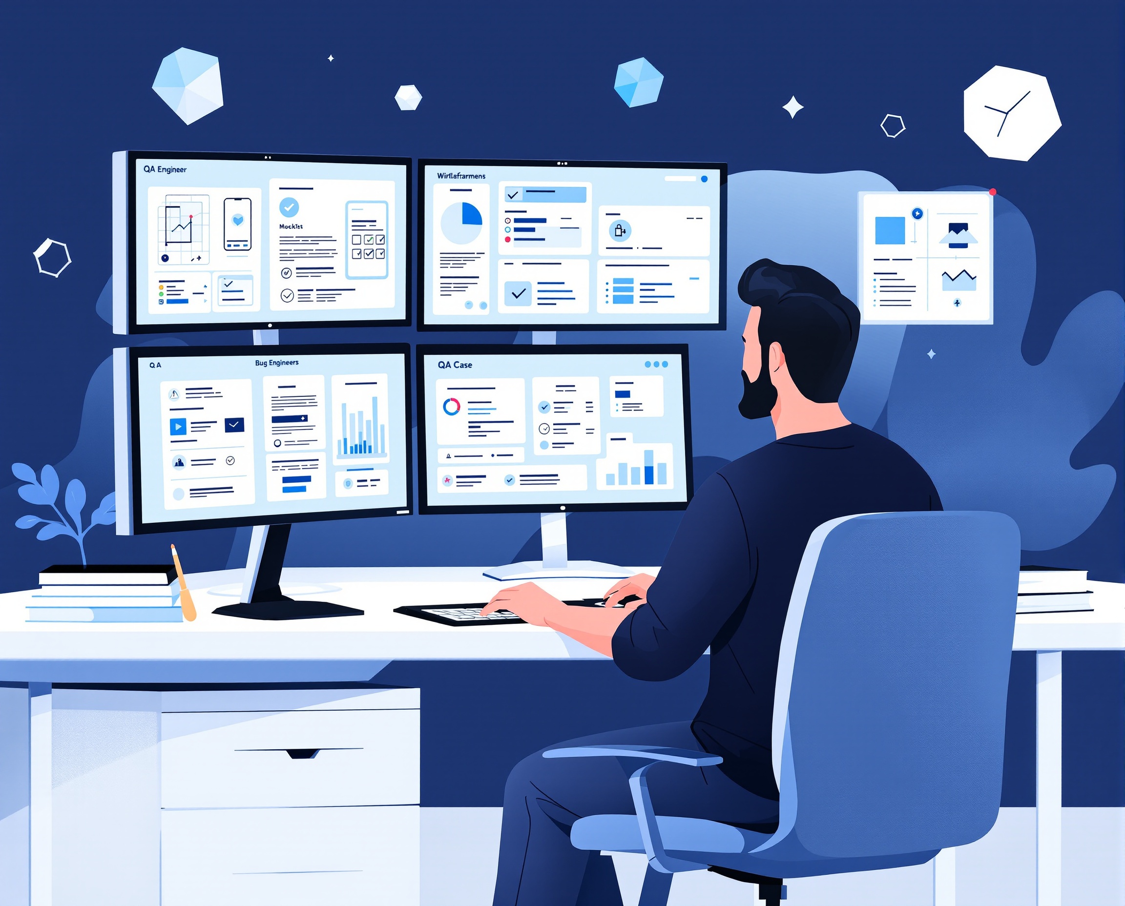 Bubble QA サービスイラスト